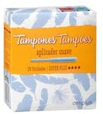 Tampones super plus con aplicador suave Caja 20 ud.