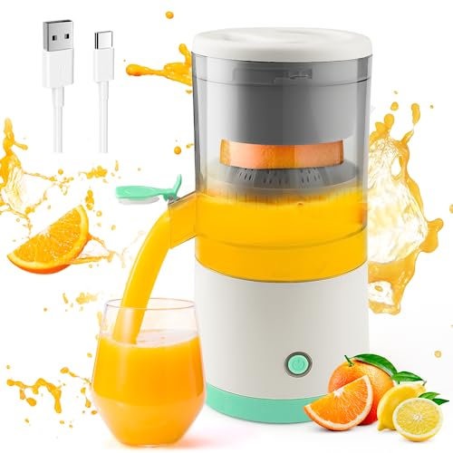 Electric Citrus Juicer - Efficient Fruit Juicer for, Lemons, and Grapefruits with Powerful 45W Motor for Healthy, Nutritious Fresh Juices - Easy to Use and Clean