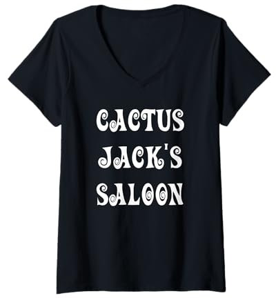 Mujer Salón Cactus Jack Viejo Oeste Camiseta Cuello V