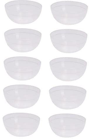 VALICLUD Pvc Maskenmischschalen Klein Elastisch Weiß Halbtransparent Wiederverwendbare Gesichtsschalen für Selbstgemacht Kosmetik Anti Tropf Rührschüssel für Masken und Haarpflege Leicht
