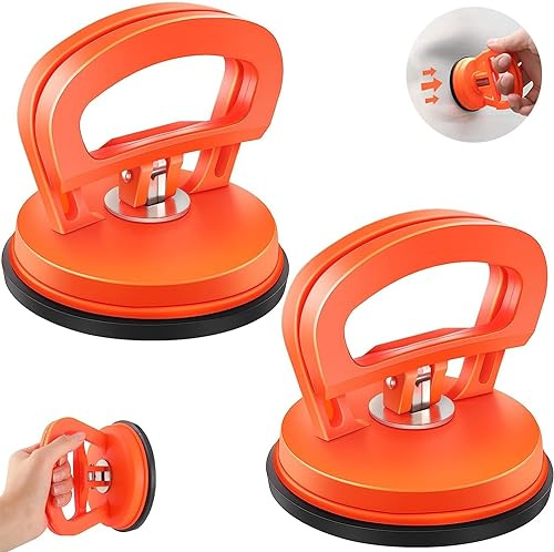Lot de 2 extracteurs de bosses de voiture – Ventouse puissante pour débosselage, outil polyvalent sans peinture pour carrosserie, verre, carrelage et miroirs – Poignée facile à utiliser pour un