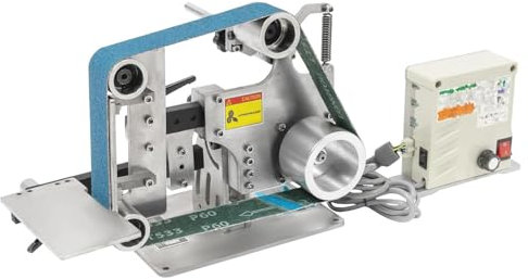 Einstellbare Geschwindigkeit Bandschleifer Bausatz Multifunktions Desktop Bandschleifmaschine mit Bürstenloser Gleichstrommotor für Holz Metall