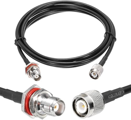 QUARKZMAN Cavo Coassiale RG58 6ft/1,8m TNC Maschio A TNC Femmina 50 Ohm | Cavo Di Estensione A Bassa Perdita, Per CB Radio Antenna GPS Radio Wi-Fi Dispositivi RF