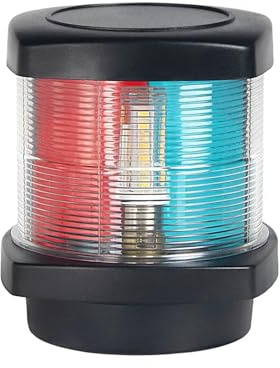 MNMIOIO Boat Lights, Marine Boat Accessories LED Lamp, Replaceable Imprint Three-Color/White Anchor Navigation Light 12VDC(00128-LD Three-Color)