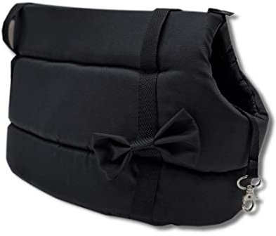 Odolplusz Elegante Hundetasche für Hunde/Katzen, Waschbar - Kleine/Mittlere/Mittelgroße, XS, S, L, M/Hundetragetasche Katzentasche Tragetasche Transporttasche (schwarz)