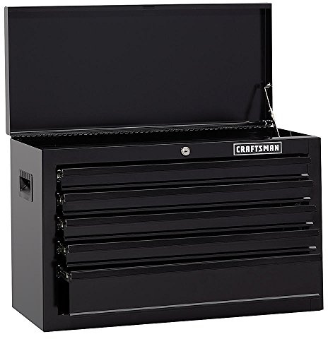 Craftsman 26 Wide 5-Drawer Standard-Duty Top Chest - Black