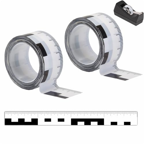 Sachverständigen-Zubehör® Rissmonitor als [Klebeband - 10 Meter x 19 mm] stark haftend | Spaltmaß Risslineal Rissbreitenmesser | Rissbreitenlineal | Risslineal | Sachverständige Risskarte