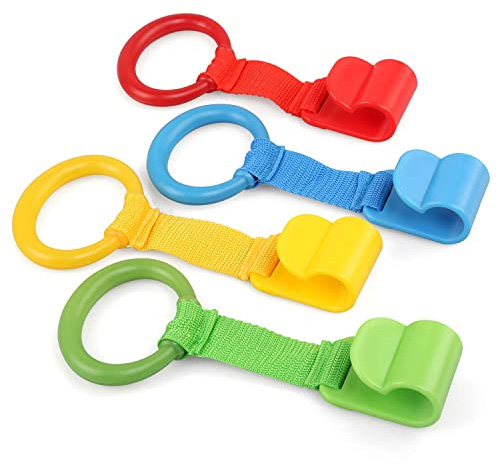 LEADSTAR Anelli Box Bambini, 4 Pezzi Recinto per Bambini e Anelli per Culla, Lettino Aiuta i Bambini Maniglie Box Bambini, Maniglie/Accessor Box Bambini Aiuta il Bambino a Imparare a Stare in Piedi