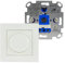 REV Dimmer für LED Lampen & Glühlampen - Lichtschalter UNIVERSAL, 230VAC, LED 3-100W, Glühl. 20-300W, Trafolast 20-300VA, weiß