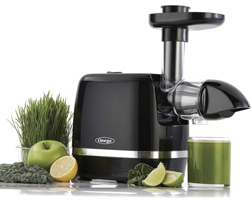 Omega Juicer H3000R Slow Masticating Extractor, 150-Watt, Black