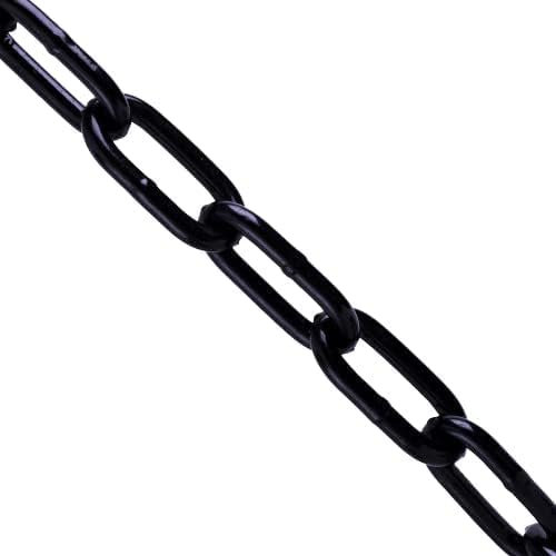 Schwarz lackierte Kette 2,50m DIN 5685 geschweißt ø 5mm langgliedrig in Enden á 2,50 Meter