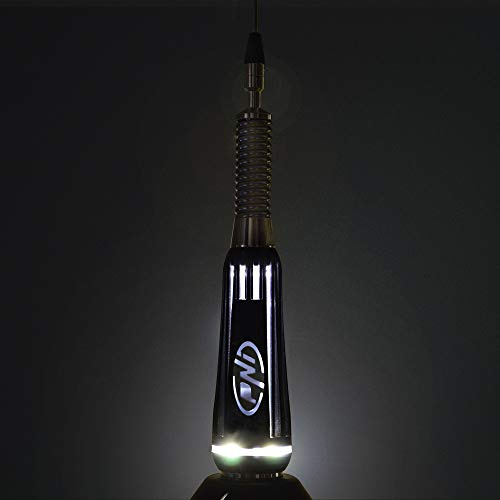 Antena CB led PNI 2000 Longitud 90 cm, 26-28 MHz, Compatible con Enchufe PL259, se Ilumina Durante la transmisión