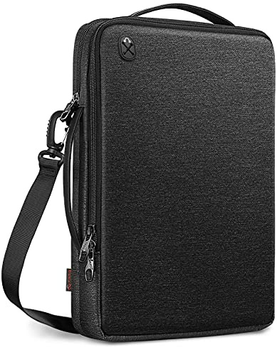 FINPAC 15,6 Zoll Laptoptasche Umhängetasche für 16 MacBook Pro M4 M3/M2/M1 2024-2019 A3186 A3403 A2991 A2780, Schultertasche Zubehör Organisator für Lenovo HP ASUS Acer Dell Laptop bis 15,6 Zoll