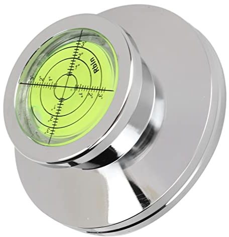 Stabilizzatore per Giradischi per Giradischi in Vinile, Morsetto per Giradischi in Lega di Alluminio con Peso per Dischi in Vinile per Vibrazione Bilanciata, Utenti DJ(D'argento)