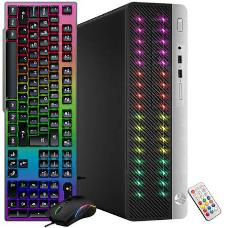 HP ProDesk 400 G5 SFF High Performance RGB Desktop Computer, Intel Quad-Core i3-8100 3.60 GHz, 16G DDR4, 2T SSD, WiFi, BT, DP, Windows 11 64 (Renewed)
