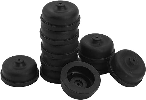Aquarium-Membran-Luftpumpen-Zubehör, EPDM-Gummi-Sauerstoffpumpe, Ersatzteile für Aquarium, Angeln, Sauerstoffpumpe, Pumpen und Filter, Schwarz, 10 Stück