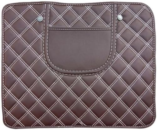 COFUNU 2 Stück Auto Rücksitz Anti Kick Pad für VW Passat/Polo/Tiguan/Touareg/Touran/T-Cross/T-ROC/Up!,Wasserdicht Leder Auto Sitz Rückenlehnenschutz Matte mit Taschen.,2