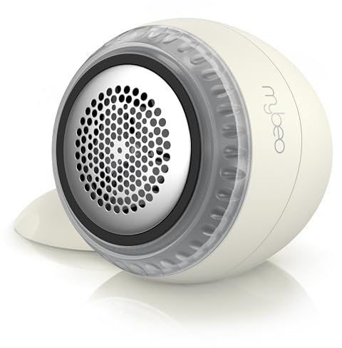 MyBeo - Fusselrasierer elektrisch - Fusselentferner mit Akku aufladbar mit Ladekabel USB - für alle Kleidungsstücke - entfernt kleine Knötchen - 2 Ersatzklingen - wiederaufladbar