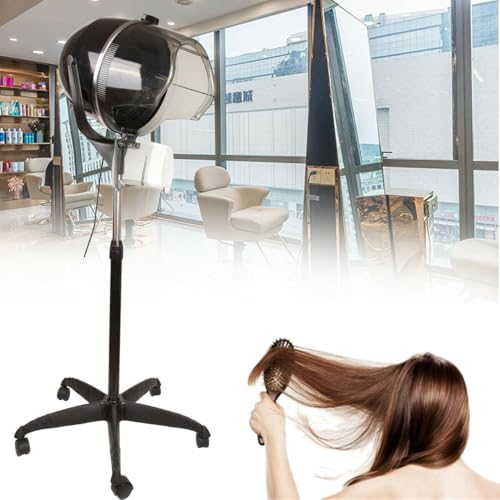 KayEsampra Casco Secador De Pelo 1000W Secadora De Pelo De Pie Peluquería Profesional Altura Ajustable Con Temporizador Y Control De Temperatura Para Peluquería Home Spa