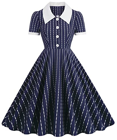 Vêtements pour Hommes Gothiques Punk Robe-Chemise rayée à Blocs de Couleurs de Vintage pour Femmes Hache De Guerre Médiévale