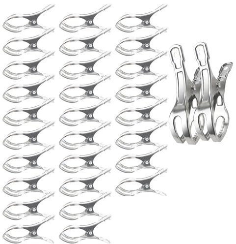 BUUNHI Poolabdeckung 30 Stück Clips für Poolabdeckungen, robuste Poolklemmen, Winddichte Poolklemmen, Planenklemmen, Markisenabdeckungsverschlüsse Pool zubehör