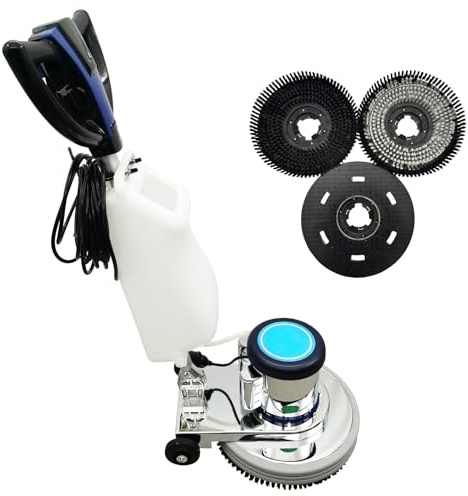 BEILOCKERY Floor Polishing Machine, Commercial and Industrial Floor Buffer, 18 Heavy Duty Multi-functional Carpet Scrubber 110V