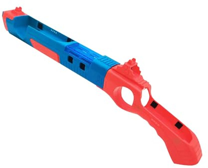 TUKEVA 1 Pcs Senso Joystick Gun Controller per Switch Giochi di tiro Supporto per impugnatura per pistola gioco per Switch/NS OLED Per Switch Shooting Games Controller Accessori per Switch (Rosso Blu)