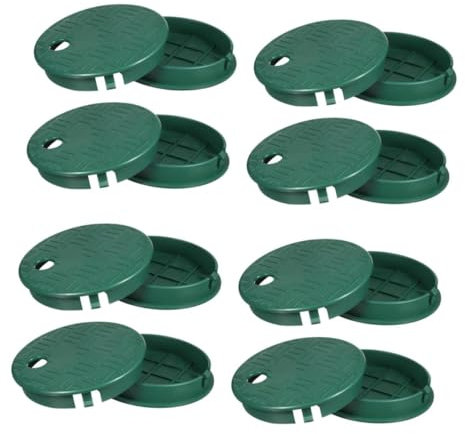 4 coprivalvole in plastica verde per irrigatore, protezione per sistema di irrigazione, protezioni e protezioni per l'irrigazione del prato invernale, confezione da 4 pezzi