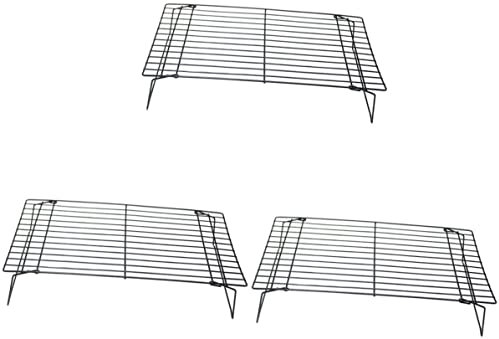 3-Piece Foldable Iron Cooling Rack Set - Ideal for Cakes, Breads, and More!