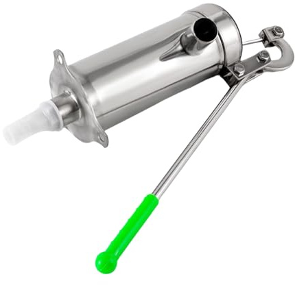 Edelstahl-Handpumpe für Brunnenwasser | Manuelle Wasserpumpe bis 10m Tiefe | Robust & Tragbar für Grundwasser, Garten und Outdoor