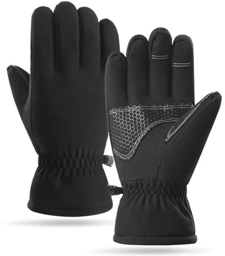 Hyinphon Thermo Handschuhe Herren Damen, Warme Radhandschuhe, Thermo Winter Winddicht Touchscreen Handschuhe, Dicke WarmeHandschuhe für Wandern/Laufen/Skifahren/Motorrad/Radfahren