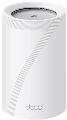 TP-Link Deco BE65 Pro (1 confezione) BE9300Mbps Tri-Band Sistema WiFi 7 Mesh per tutta la casa, 2 porte 5 Gbps e 1 x 2,5 Gbps Gigabit, ripetitore di estensione WiFi senza soluzione di continuità
