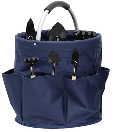 Gartenwerkzeugkorb, Gartentasche, Gartenwerkzeugtasche, Garten -Tasche Klappgartentasche mit Tasche, Gartenwerkzeuglagerung, Pflanzenwerkzeug Set Store Content Bag Garten Eimer für Gartenwerkzeuge