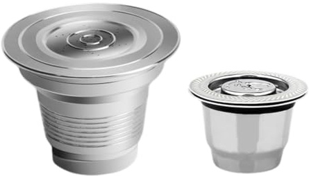 Glayent Cápsula de Café Reutilizable y Rellenable para Cafetera LOR con Filtros de Acero Inoxidable LM8012