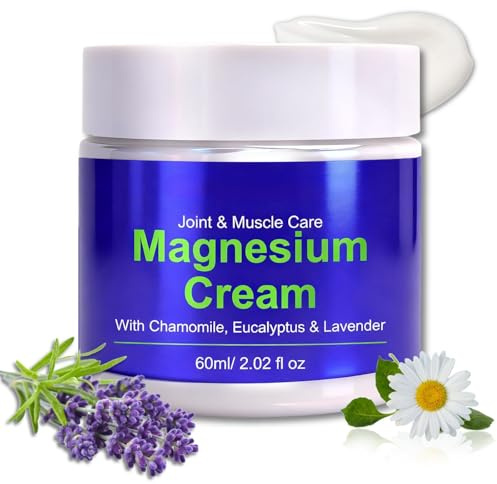 Magnesiumcreme zum Schlafen,Natürliche Mg-Butter zur Muskelentspannung,Magnesium Schlaf Lotion mit Lavendel,Sanfte Nachtpflege für Damen & Herren,Magnesiumöl-Butterbalsam für Füße,Hände,Beine & Rücken