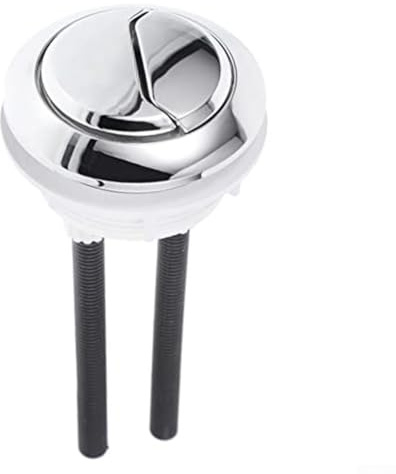 Pulsante di ricambio rotondo a doppio scarico per maniglia superiore doppia da 48 mm, compatibile con la maggior parte dei WC a doppio scarico, copertura bianca
