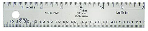 Lufkin 1 x 1m/3' Aluminum SAE/Metric Meter Stick - 1261MEN