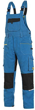CXS Stretch - Herren Arbeitslatzhose mit Kniepolstertaschen und reflektierende Streifen - Hochwertige, komfortable und atmungsaktive Arbeitsoveralls für Herren mit modernem Schnitt (Größen: 46-64)