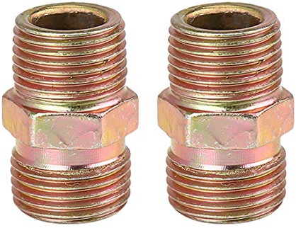 sourcing map 2Stk. 3/8 NPT Rohr zu M18x1,5 mm gerader Luftschlauchanschluss Adapter