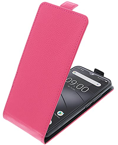 foto-kontor Tasche kompatibel mit Gigaset GS4 / GS4 Senior Smartphone Flipstyle Schutz Hülle pink