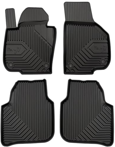 MOTOS Gummimatten Auto Fussmatte passend für Skoda Superb II 2008-2015 Verbessern Sie Ihren Reisekomfort mit Antirutschmatte Auto No.77- Allwetter fußmatten Auto, Schutz vor Verschmutzung