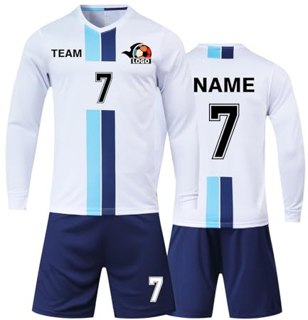 Benutzerdefiniert Fussball Trikot Kinder Set und Erwachsene Set Personifizieren Name Nummer Mannschaft Fussball Trikots Herren und Frauen