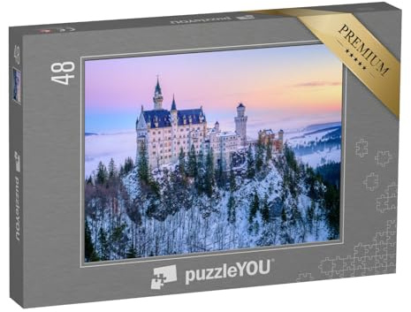 puzzleYOU: Puzzle 48 Teile „Das wunderschöne Schloss Neuschwanstein“