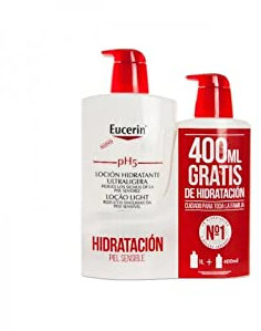 Eucerin PH5 Ultraleicht, feuchtigkeitsspendend, Familienlotion, 1000 ml + 400 ml