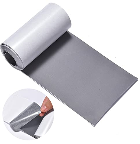 Profi Selbstklebender Nylon Patch Kit, 1 Rolle 7.6cm x 200cm Selbstklebender Nylon Reparatur Patch für Daunenjacke, Zeltkleidung, Tasche(Grau)