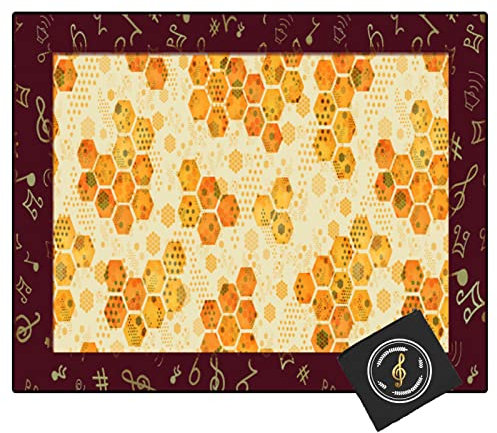 CDVR rutschfeste Trommelmatte Drum-Teppich Schlagzeugteppich Trommelteppich Quadratische Schallschutzdecke Drum Rug Für Bass Drum Snare - Trommelteppich mit Spezieller Verpackungstasche - 160 x 120cm