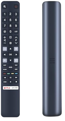 GOUYESHO RC802N YUI1 Télécommande pour TV TCL 4K UHD QLED 32ES560 32ES580 40ES560 43EP640 43EP660 50DP660 50EP640 50EP660 50EP680 5555 DC760 55DP660 55EC780 55EP640 55EP6 60