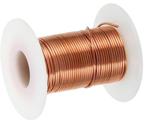 PATIKIL 99.9% Soft Copper Wire, 16Gauge/1.2mm Diameter 10m/32.8ft Spool Pure Copper Craft Wire for Jewelry Making Beading Garden Plants