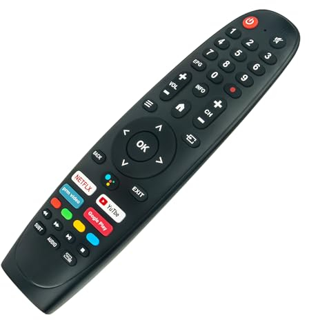 AULCMEET Fernbedienung Ersatz passend für SMART TECH TV 24HA10T3 40FA10V3 32HA10V3 75UA10T1 43UA10V3 50UA10T3 43FA10V3 55UA20V3 50UA20V3 65UA10V3 50UA10V3 55UA10V3 65UA20V3 32HA10T3 24HA20T3