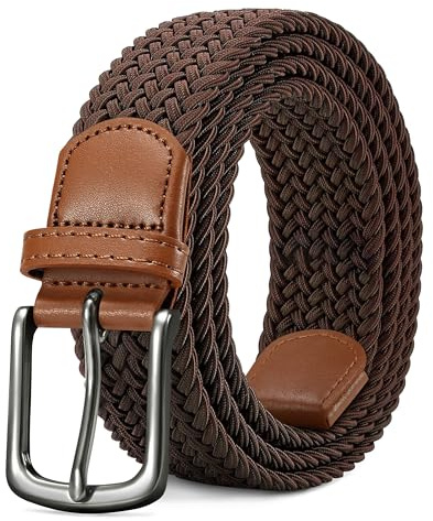 LAKIDAY Cintura in Tessuto Elasticizzata e Intrecciata per Uomo e Donna Larghezza 3,5 cm